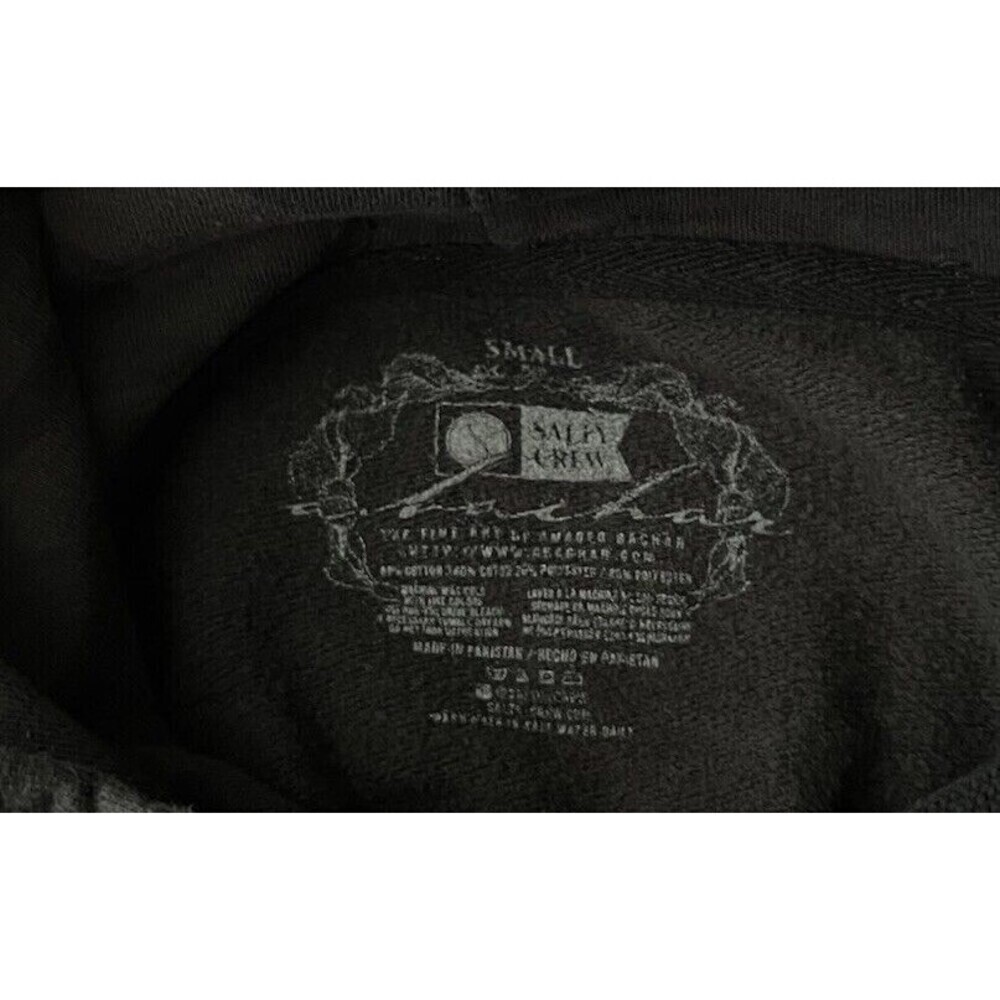 Salty Crew "Bruce" Pullover Black Camo Men's Hooded Sweatshirt Size Small - Picture 8 of 8